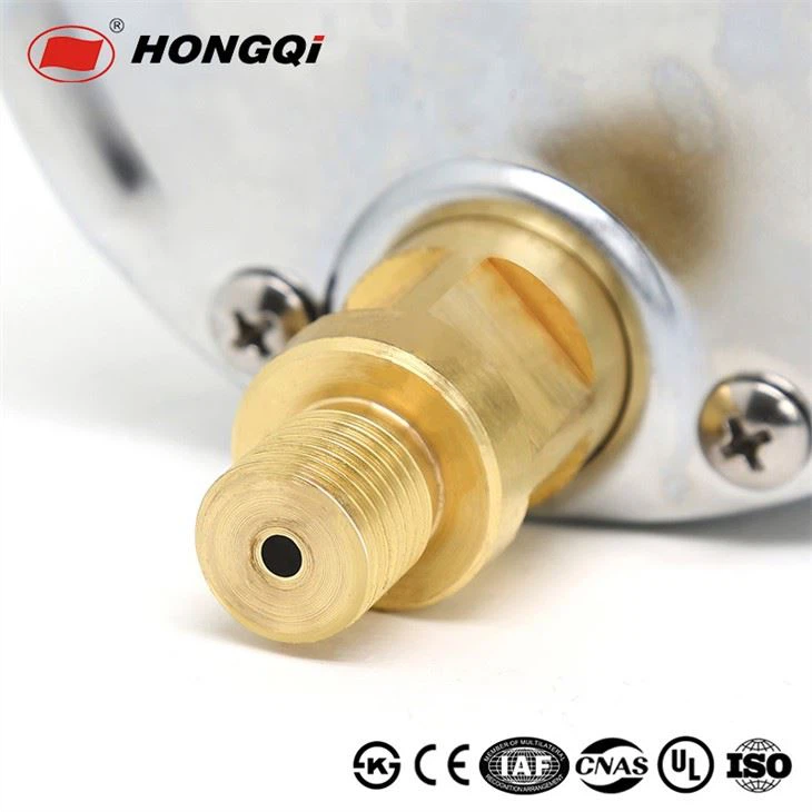 Hongqi Stainless Steel 100mm Oil Filled Shockproof Pressure Gauge Thread M20*1.5