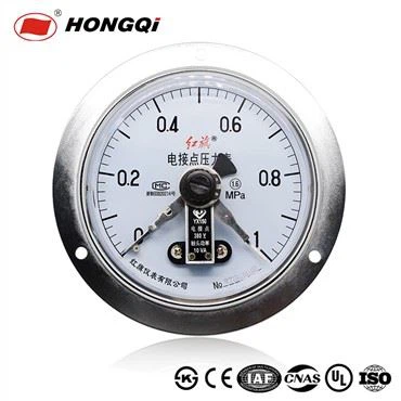 Flanjli 150 mm eksenel elektr kontaktli harorat bosim o'lchagich